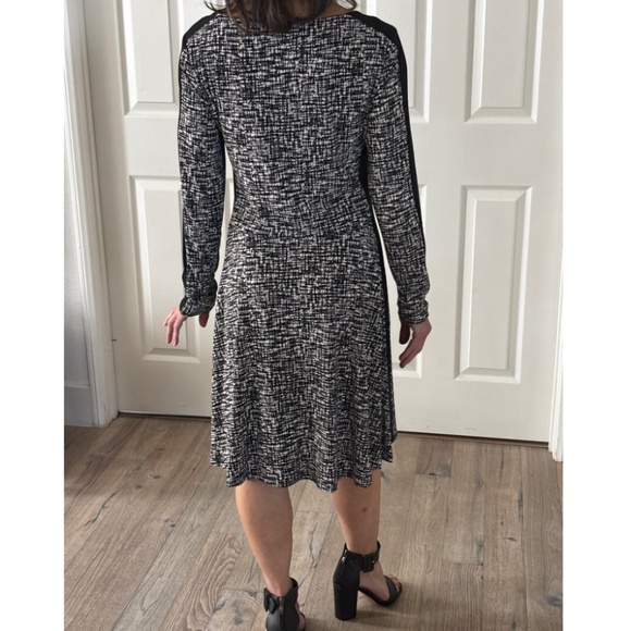 RALPH LAUREN Shift Dress - Black/White Size 8 - Picture 3 of 10